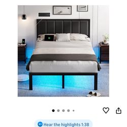 Full Size Light Up Bed Frame