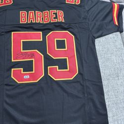 Shawn Barber Signed Autograph Custom Jersey- Beckett Coa- Kansas City Chiefs