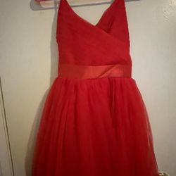 Flower girl Dress/ Red Size 10-12