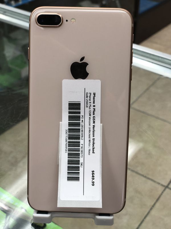 iPhone 8 Plus 256GB Unlocked Rose Gold Metropcs TMobile AT&T cricket