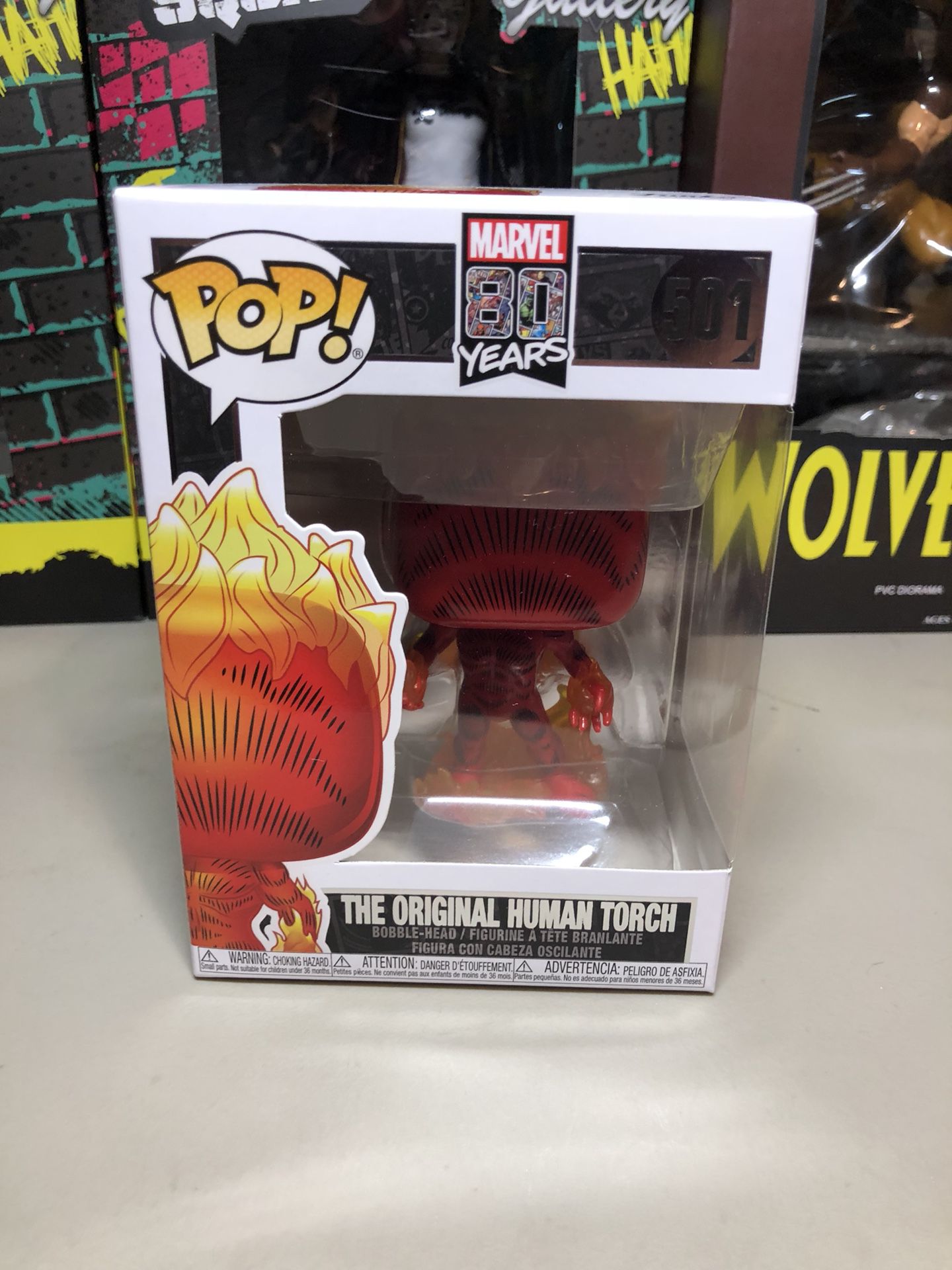 Funko Pop The Original Human Torch Action Figure Collectible