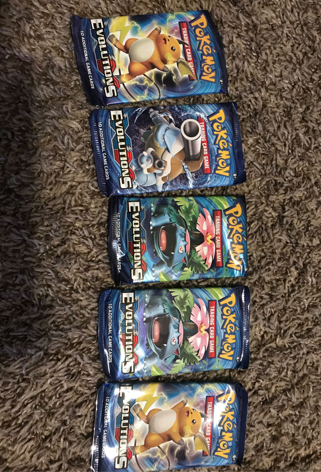 Evolutions XY Pokemon packs