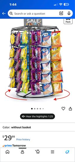 Snack rack 360 rotatable