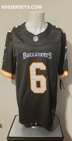 Tampa Bay Buccaneers "The Krewe" Black Vapor Reverse Creamsicle Concept Jersey