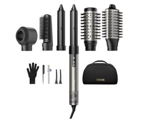 7MAGIC 6 in 1 Multi Hair Styler Dryer Brush, 110,000 RPM High-Speed, Negative lonic, Fast Drying for