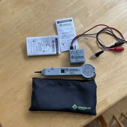 Greenlee Line Tracing Set With Tone Probe And Tone Generator Like New.