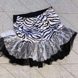 Zebra Skirt with Matching Headband Ears