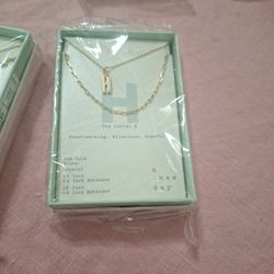 A New Day Necklace 14k Gold Plate