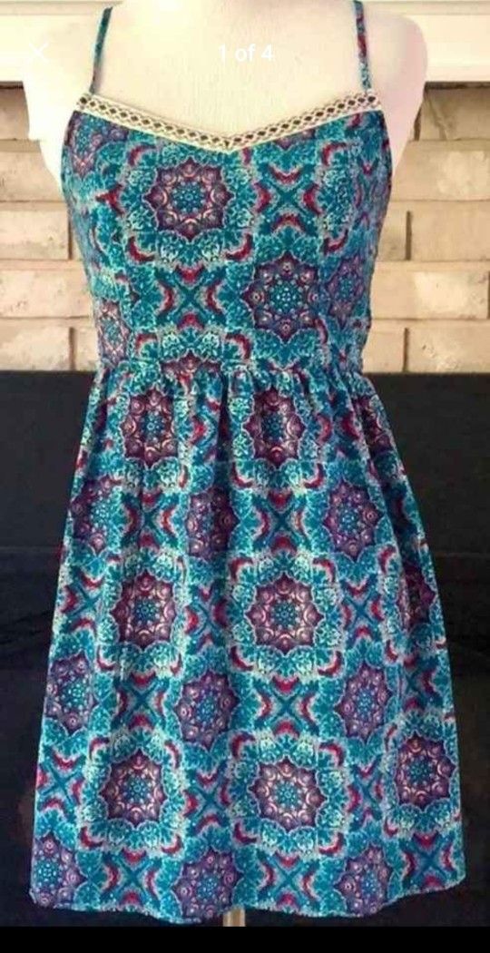 Three Pink Hearts Mini Dress