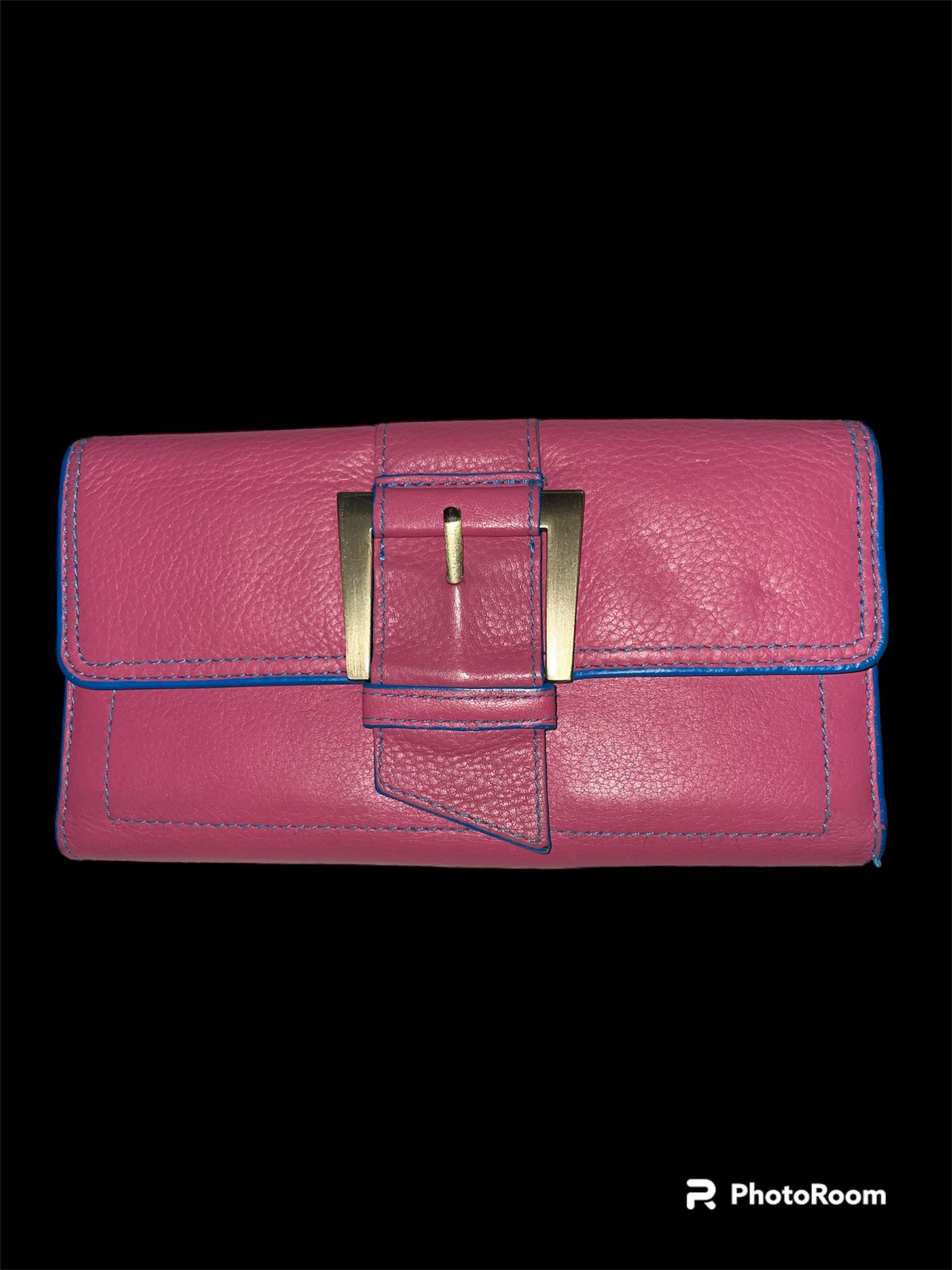 pink And Blue Buxton, Genuine Leather Wallet