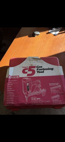 Powers Trak-It C5 Gas Fastening Tool. And Shots With Gas cartridges