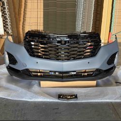 Complete Front Bumper Assembly For 2022 2023 2024 Chevy Equinox RS With Sensor Holes 