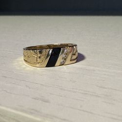 14k onyx gold ring