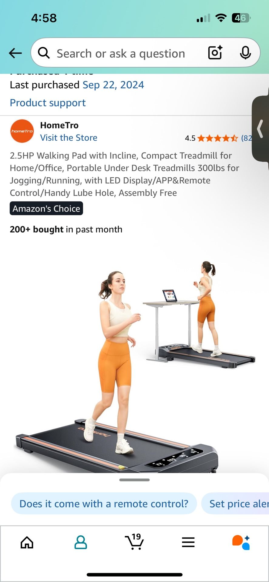 Rarely Used Treadmill