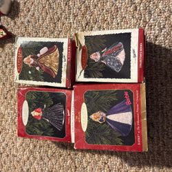  4 Barbie Keepsake Ornaments 