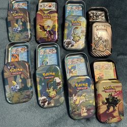 Pokemon. Mini Tins With Card 