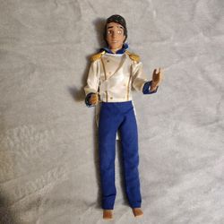 DISNEY The Little Mermaid Vintage 1990s Classic Prince Eric Doll 12”