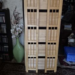 Heavy Stand Alone Solid Wood  5 Shelf Bookcase With Foldable Sides
