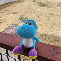 Nintendo Super Mario Yoshi Light Blue Plush