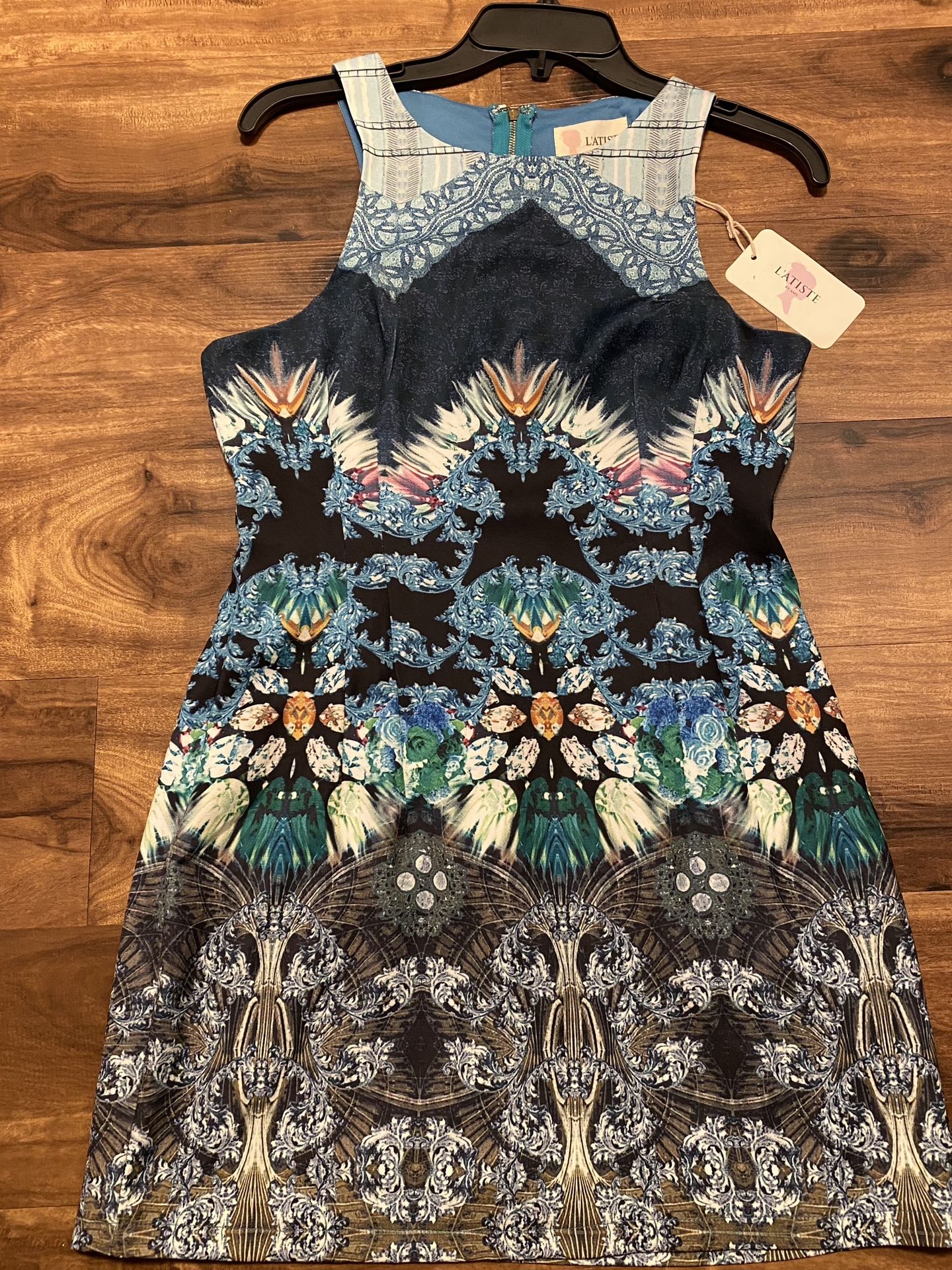 Brand New Woman’s L’ATISTE brand Blue Dress Up For Sale