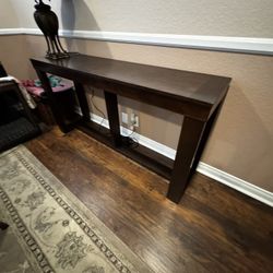 Sofa Table Brown Wood