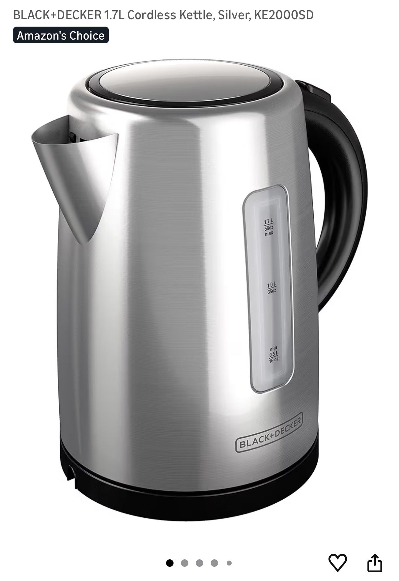 Black & Decker Cordless Kettle