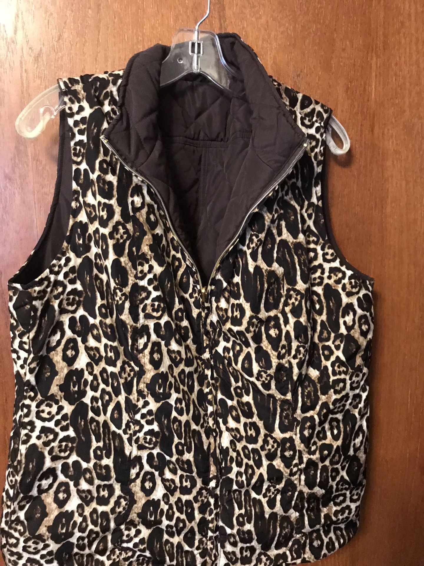 Reversible Leopard Vest from DressBarn