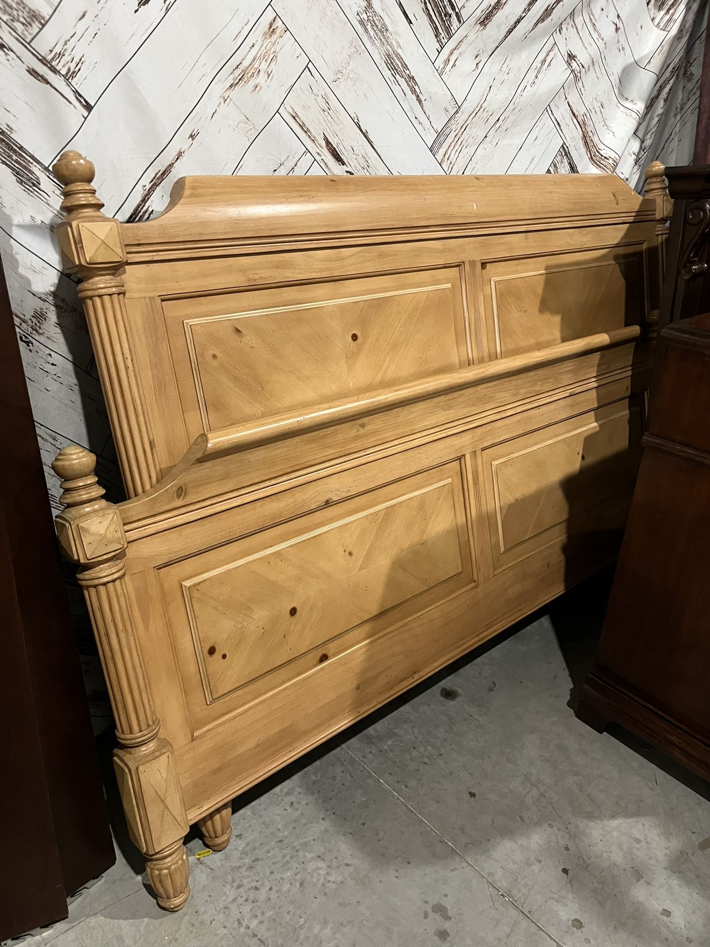Pinewood king size bed frame