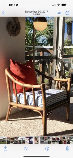 Antique McGuire Rattan Chairs