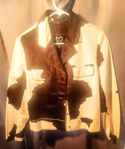 Xoxo genuine leather cow style jacket