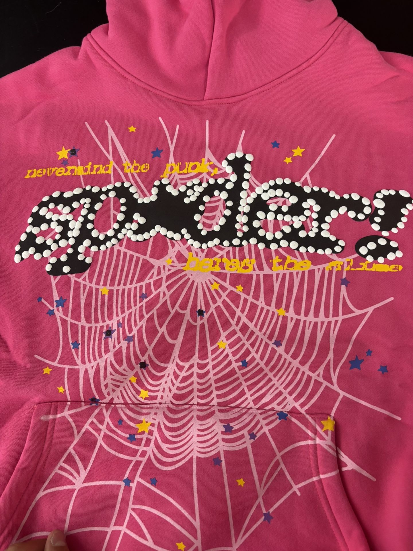 Sp5der P*NK V2 Hoodie Pink