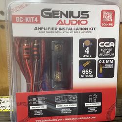 New Genius Audio 4 Gauge Car Amplifier Wiring Kit  High quality  $50 each
