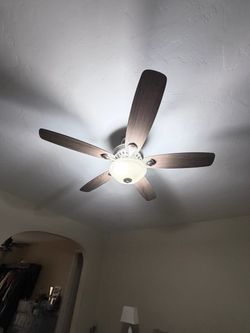 Ceiling fan 52” satin nickel finish with reversible blades