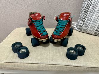 Rare Red Riedell Speed Skates RS-1000 