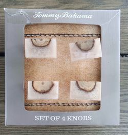New (But Old) Tommy Bahama Set Of Faux Marble & Wood Drawer Pulls