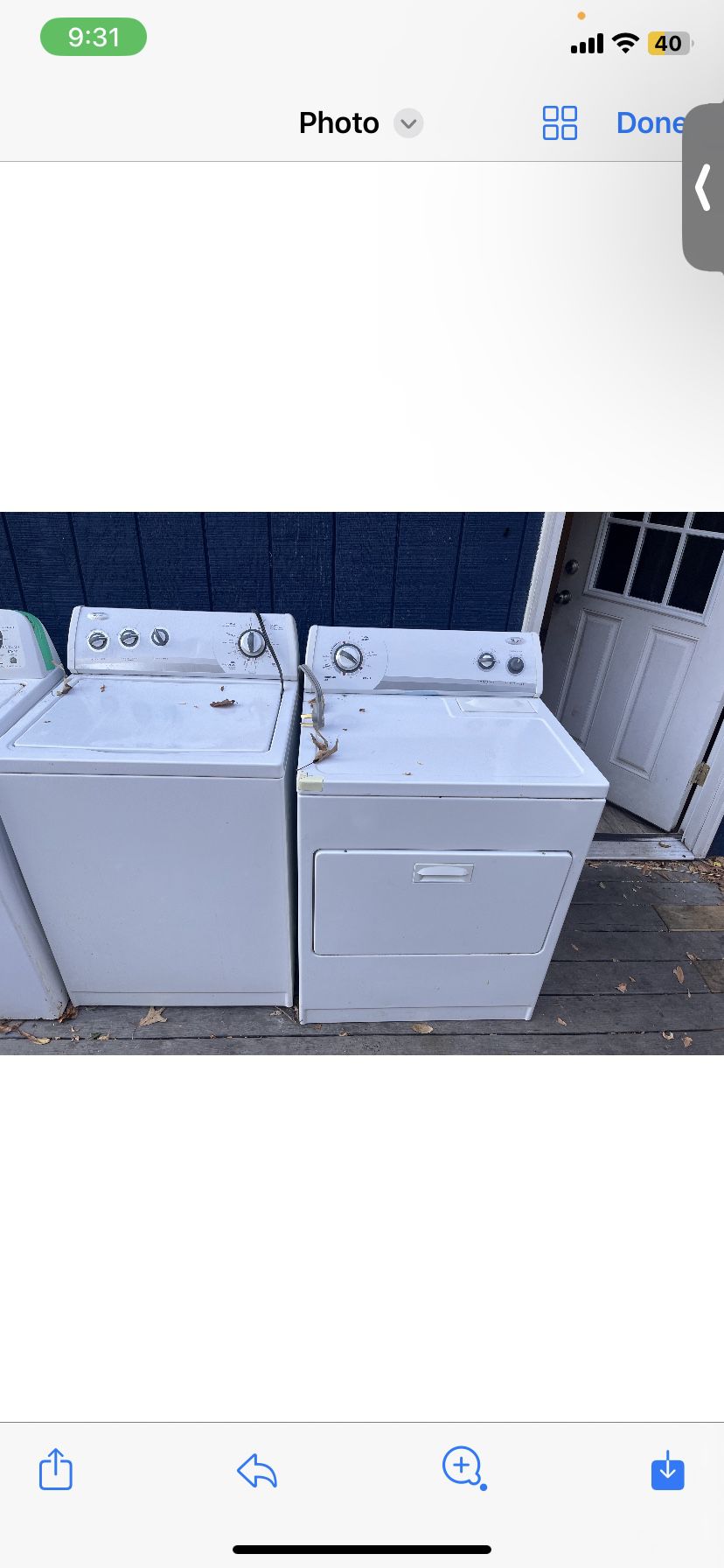 Whirlpool washer and dryer set $100. Both work . No delivery