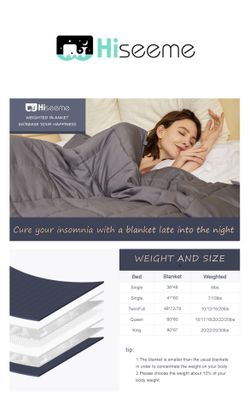 Weighted Blanket: 15lbs