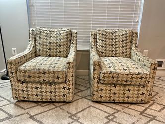 Two swivel chairs