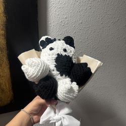 Cow Crocheted Bouquet