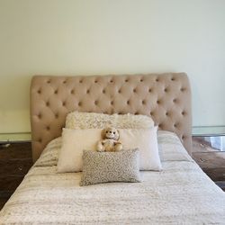 Beige queen size bedroom.  
