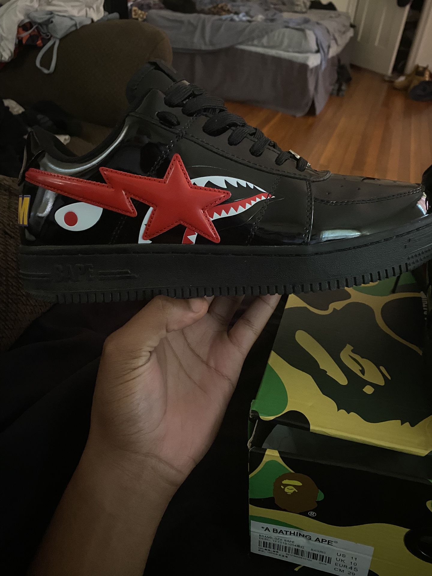 Bapestas Size 11 With Box