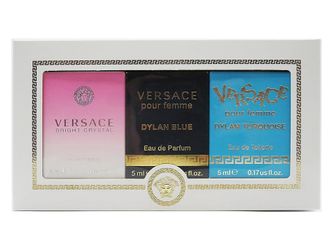 VERSACE - MINI SET ( BRIGHT CRYSTAL, DYLAN BLUE, DYLAN TURQUOISE ) 3PC SET ( W )