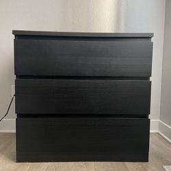 IKEA Malm - Black Brown Dresser