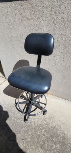 Bio fit Black Drafting Stool
