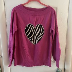 Diane Gilman Heart sweater 