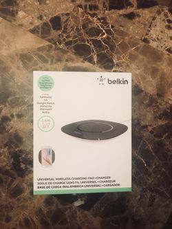 Brand new in box - belkin universal wireless charging pad works with android or iPhone 8/8plus and X