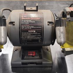 Nice Craftsman 6" Bench Grinder 1/3 HP 1/2" Arbor 