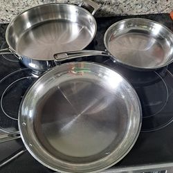 Cuisinart Stainless Steel Cookware Induction Ready 4 piece Set.