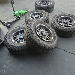 5 Rims For Hummer H3 6x5.5 Tires Goodyear 325/65/R18 