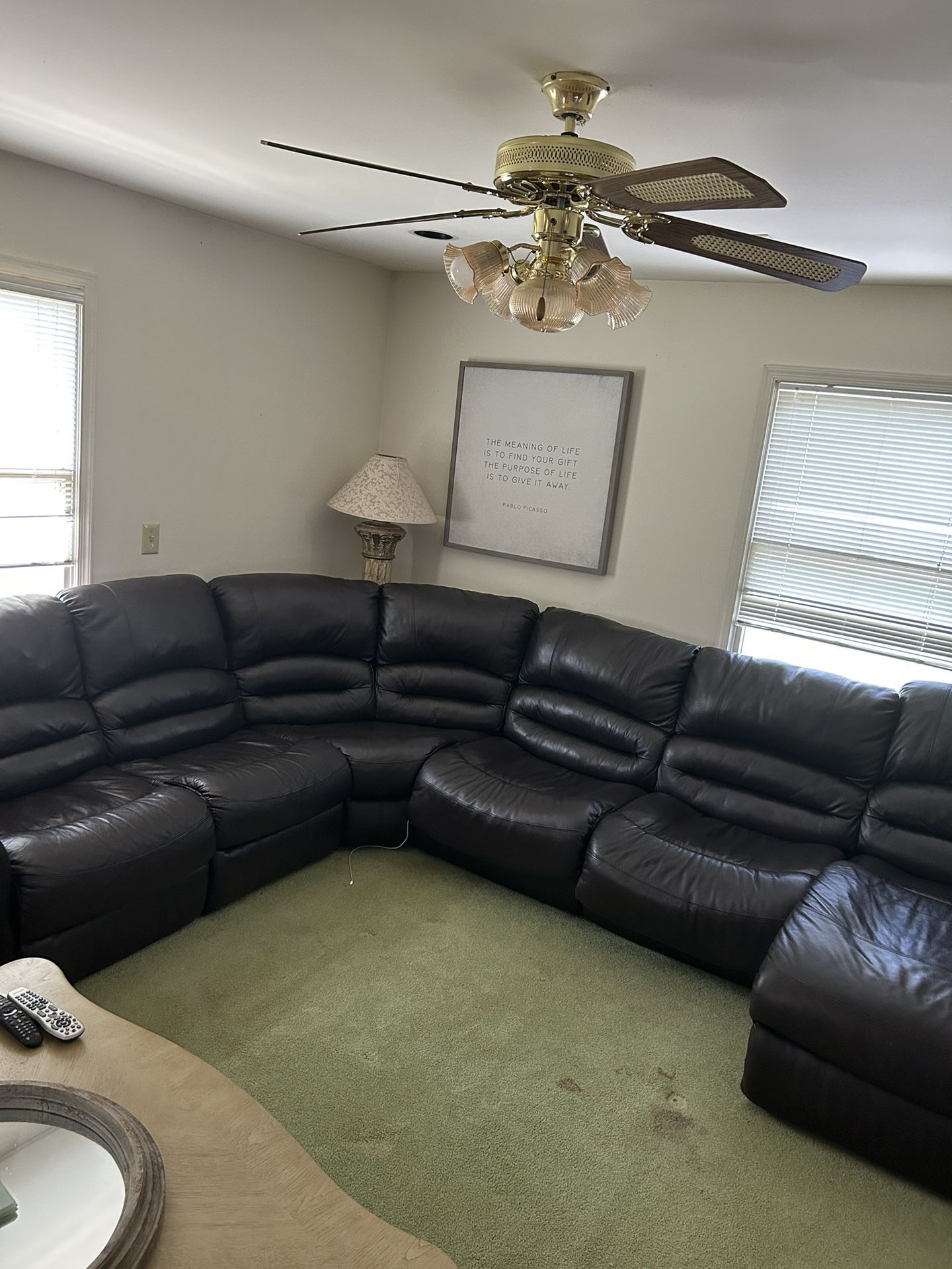 Raymour And Flanigan Leather Sleeper Sectional